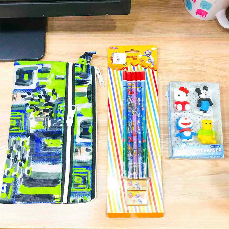 Pencil Box Pouch - Writing Kit - For Children, School Student, Return Gifts - ApkaMart