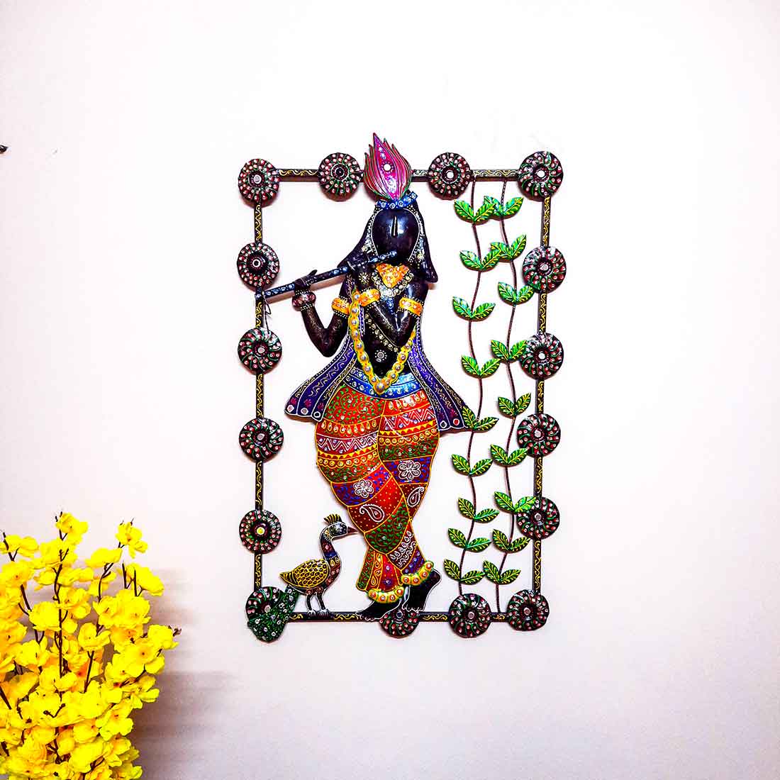 Wall Art Decor - Krishna Wall Hanging - For Home Decor & Gifts -  35 Inches - ApkaMart