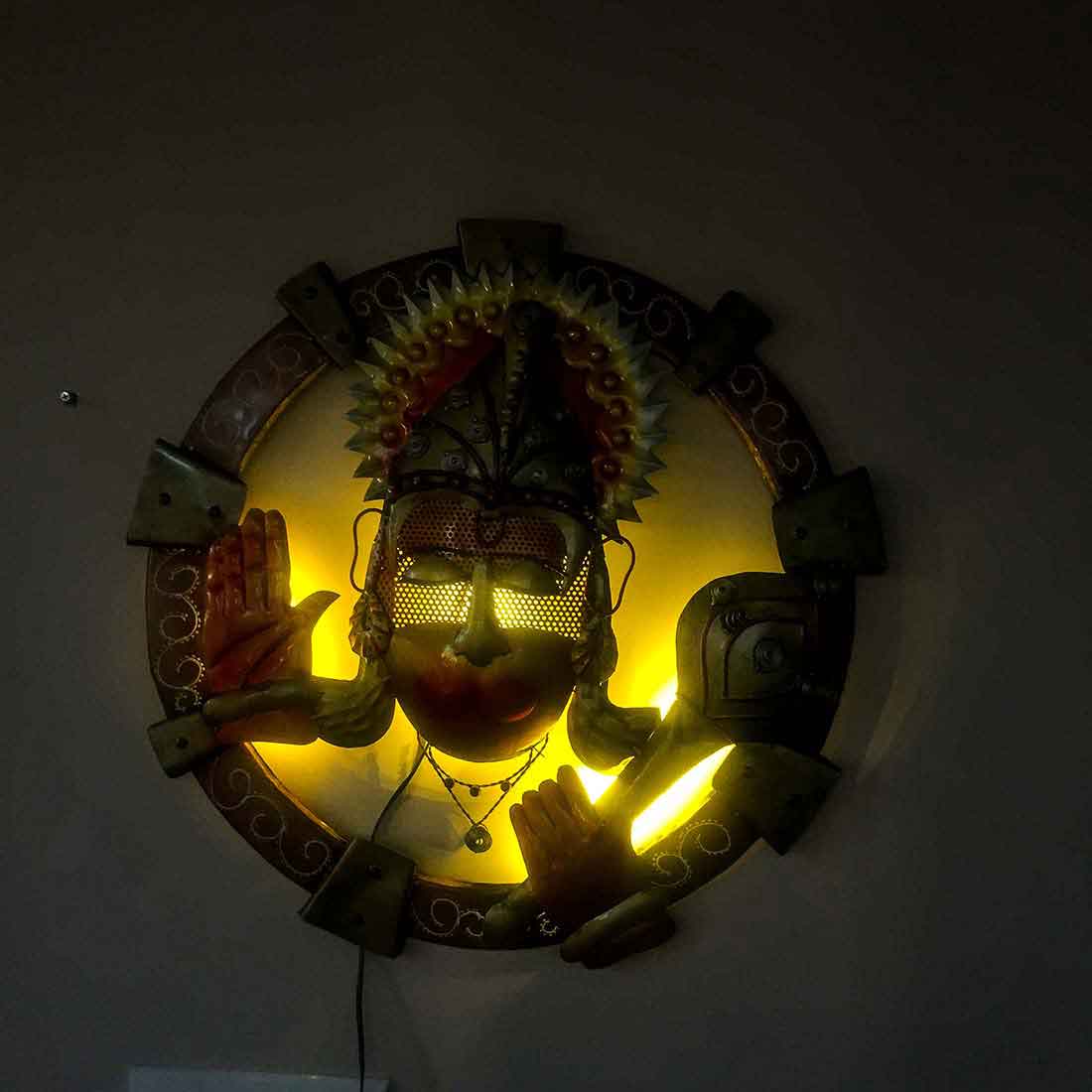 Wall Art Decor - LED Hanuman Wall Hanging  - Wall Decor for Living Room -27 inch - ApkaMart