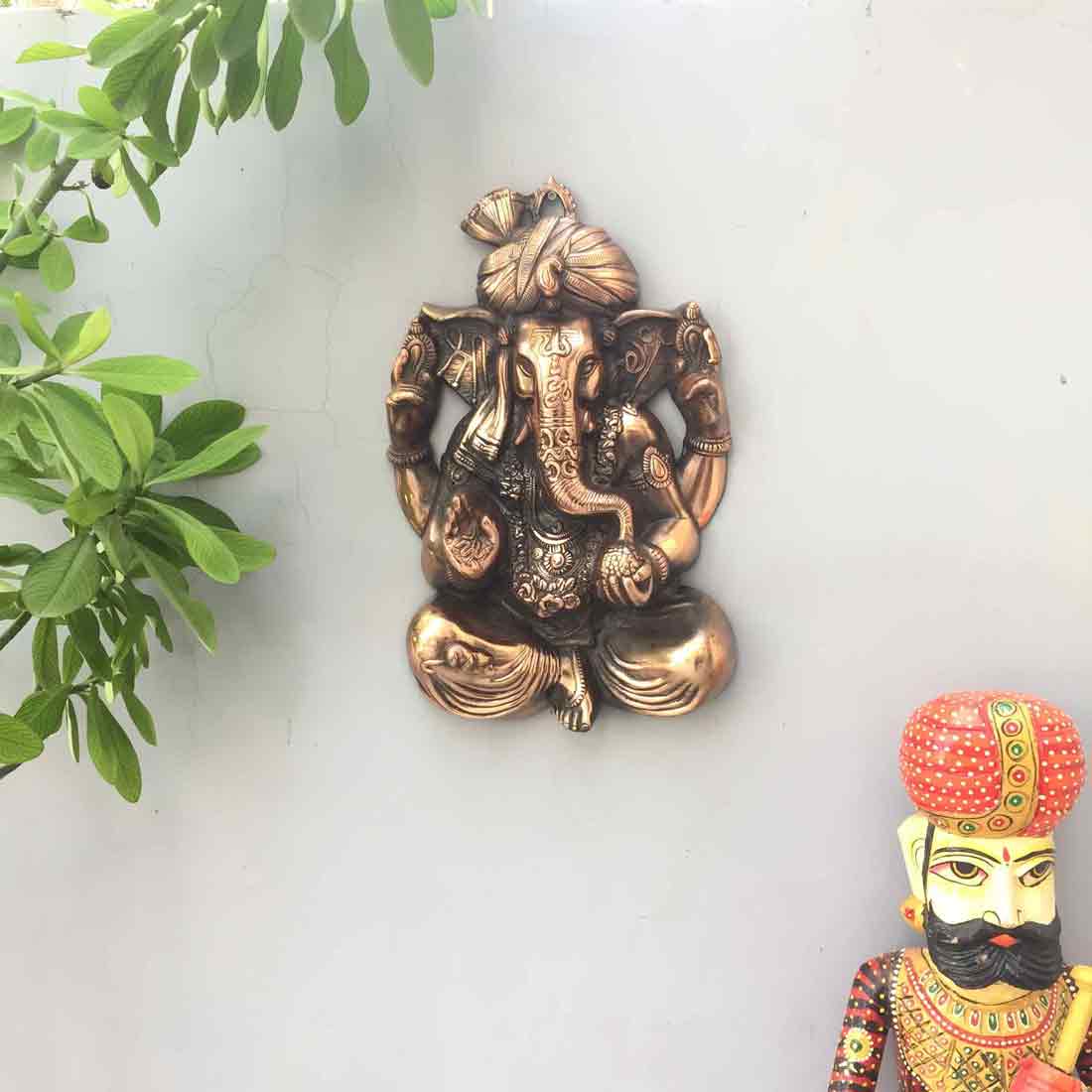 Ganesh Wall Art | Wall Decor for Living Room - 21 Inch - ApkaMart