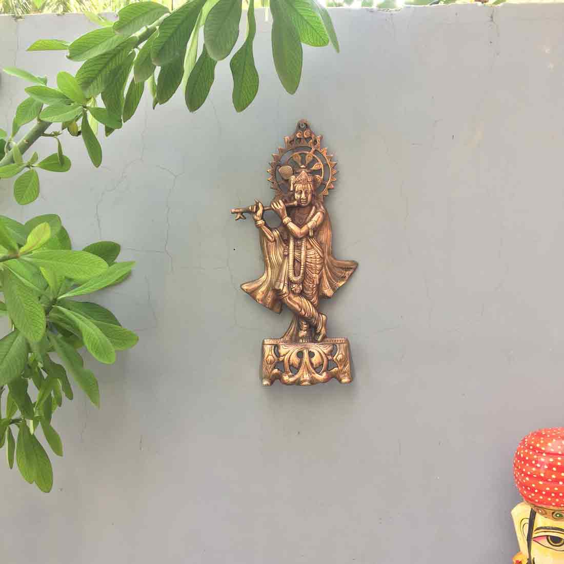 Krishna Wall Hanging - For Wall Decor & Gifts - 16 Inch - ApkaMart