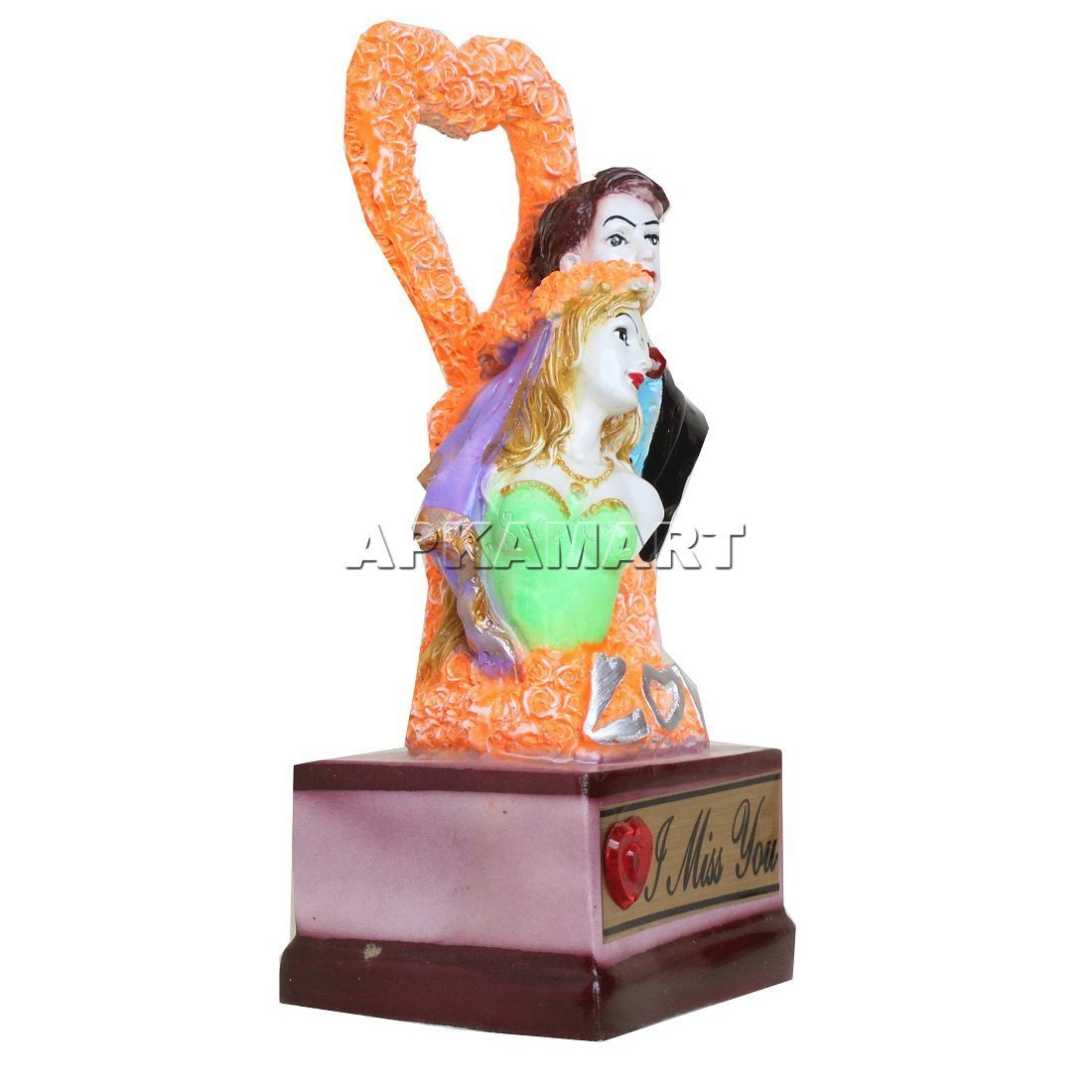 99 Home Decor Love Couple Showpiece With Romantic Couple Statue Showpiece  Gift For Valentine, Birthday (Pink)