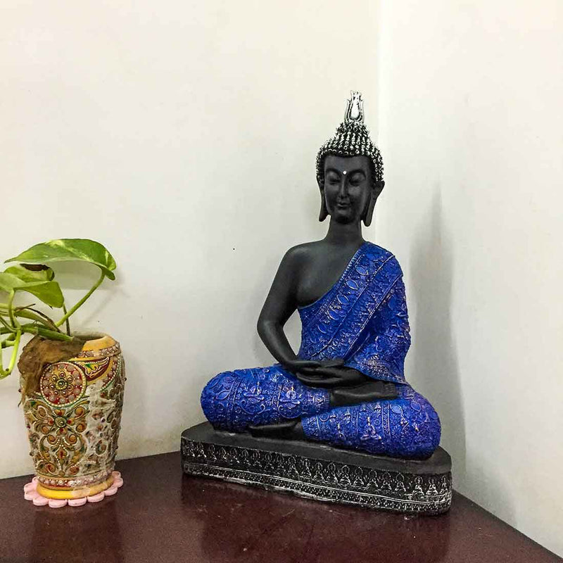 Meditating Buddha Statue - for Table Decor & Gifts - 17 Inch - ApkaMart