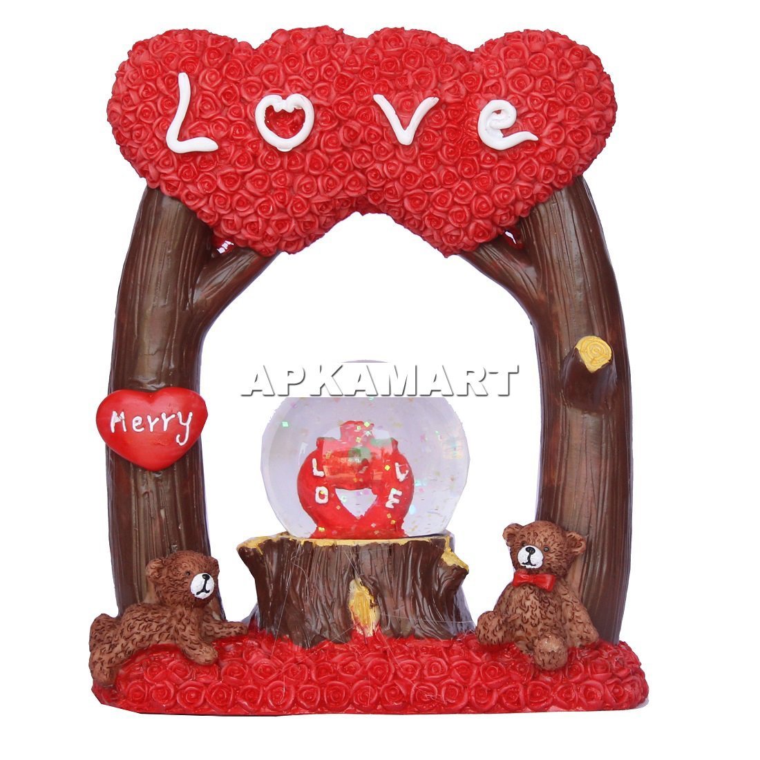 Love Couple Showpiece - For Home Decor & Valentine Day Gift  - 9 Inch - ApkaMart