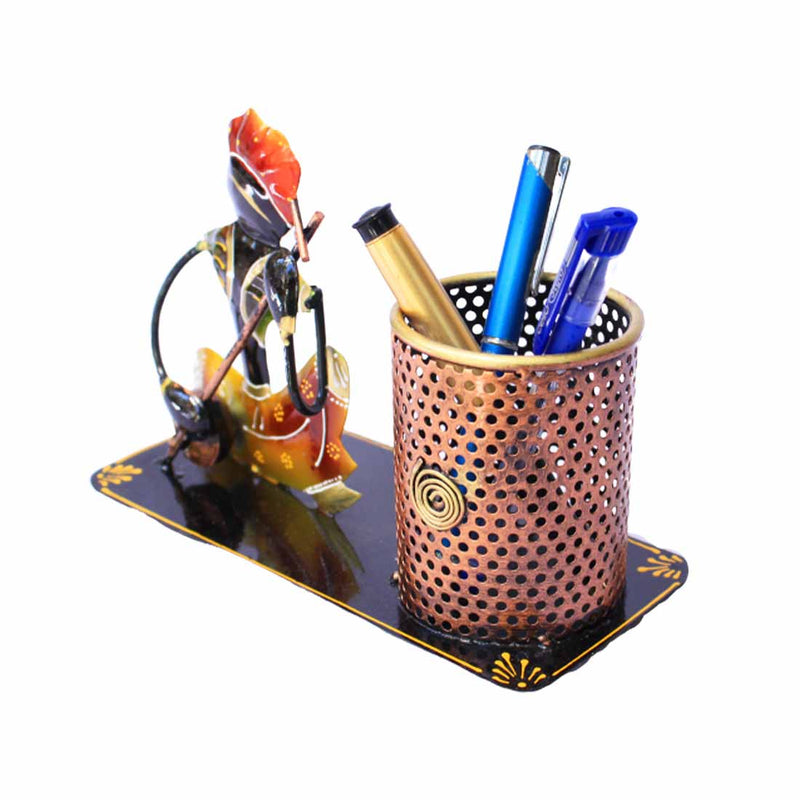 Musician Figurine Design - Pen Holder for Office Desk & Gifts -  Stand 6 Inch - ApkaMart