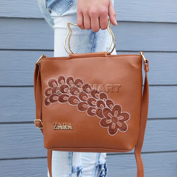 Zara + Mirrored Rocker Shoulder Bag
