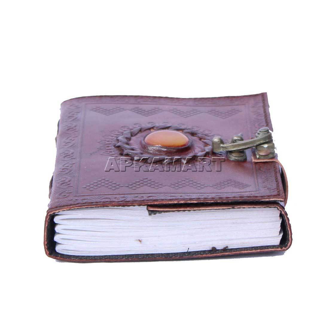 Lock Diary | Leather Diary - For Birthday & Anniversary Gifts - 6 inch - ApkaMart