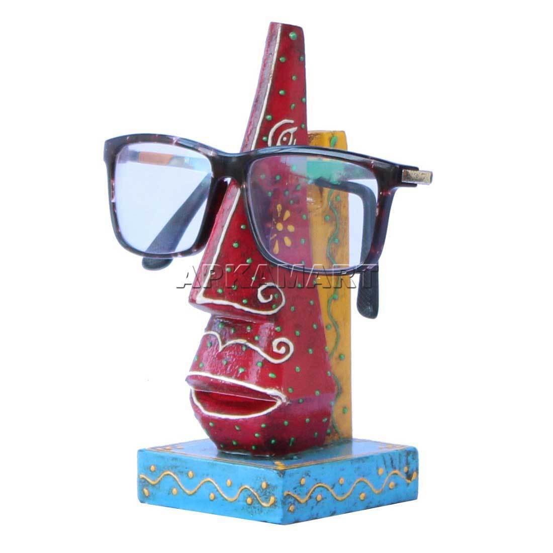 Spectacles Holder Stand | Wooden Spectacle Holder - 6 Inch - ApkaMart