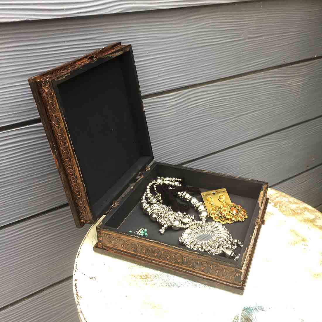 Decorative Box | Jewellery Box for Earrings | Jewellery Organizer - 8 Inch - ApkaMart