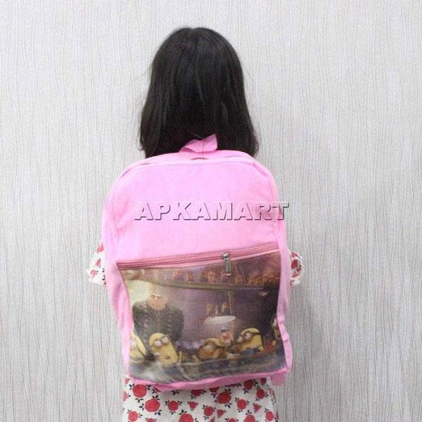 Kids Bag - Minion Design -  For Girls & Boys - ApkaMart