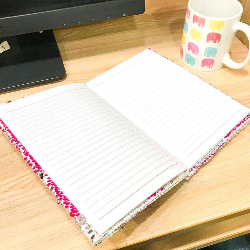 Notebook Diary - Unicorn Glitter Design - for Kids, Children, School Student, Return Gifts - ApkaMart