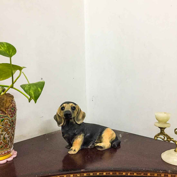 Dog Showpiece - For Garden Decor & Home Decor - 7 Inch - ApkaMart