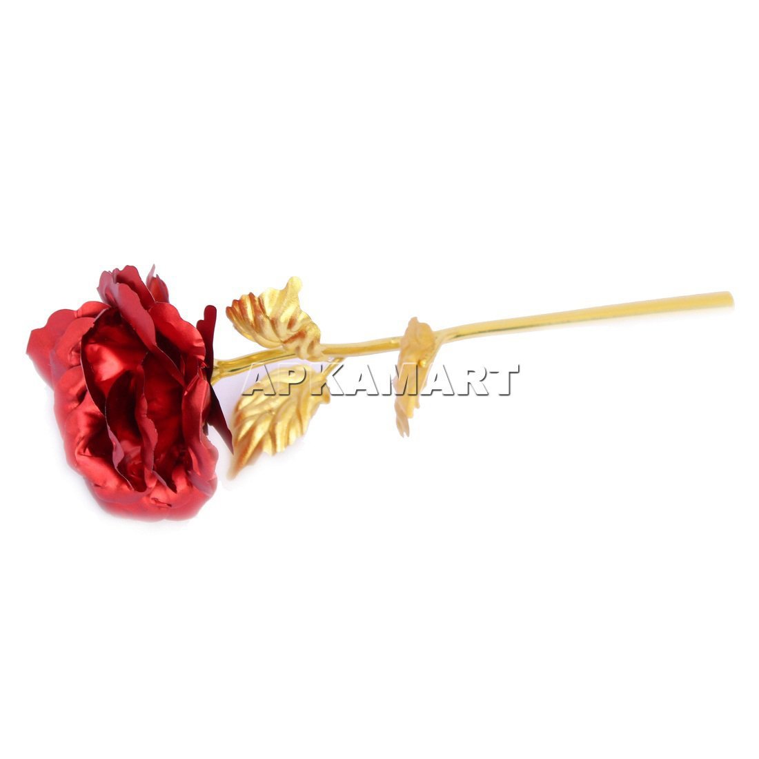 Artificial Rose Flower - for Rose Day / Propose Day / Valentine's Day - 10 Inch - ApkaMart