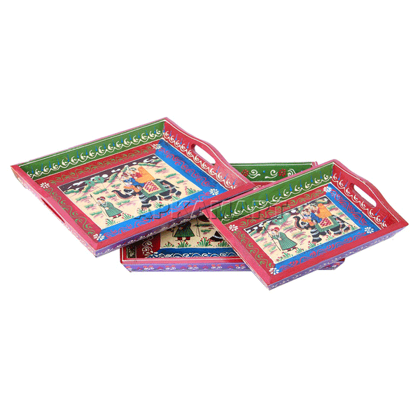 Snacks Serving Platter - Set of 3 - ApkaMart