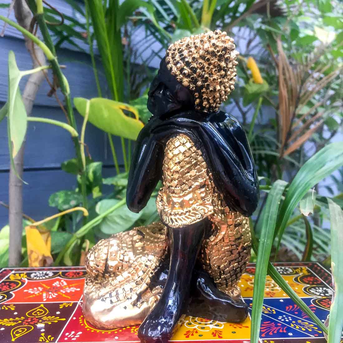 Relaxing Buddha Statue - for Home Decor & Spiritual Living - 6 Inch - ApkaMart