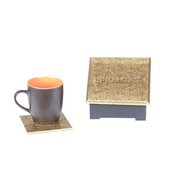 Wooden Tea Coaster Set - 6 Inch - For Dining Table - ApkaMart
