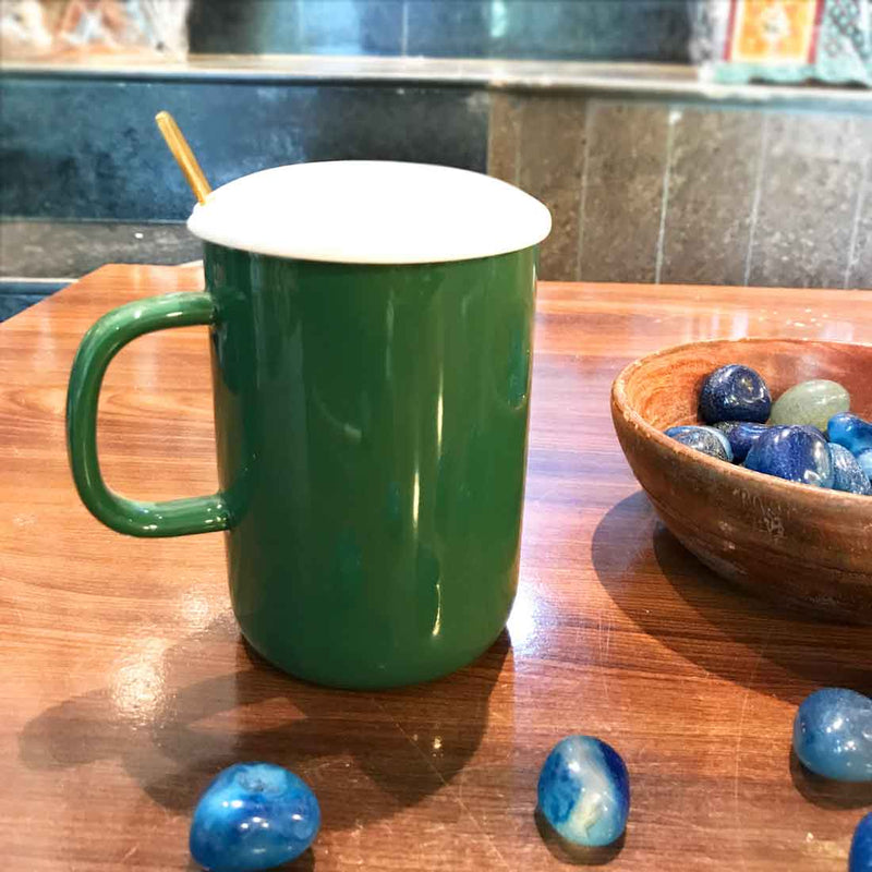 Unique Mug with Spoon and Lid - For Birthday Gift - ApkaMart