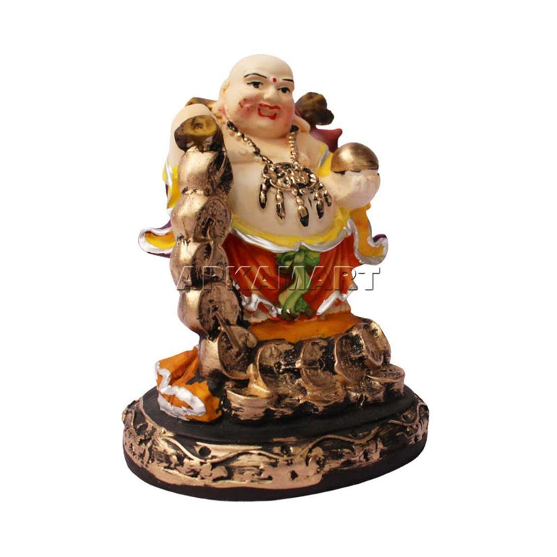 Vibrant Color Laughing Buddha 6 Inch - ApkaMart