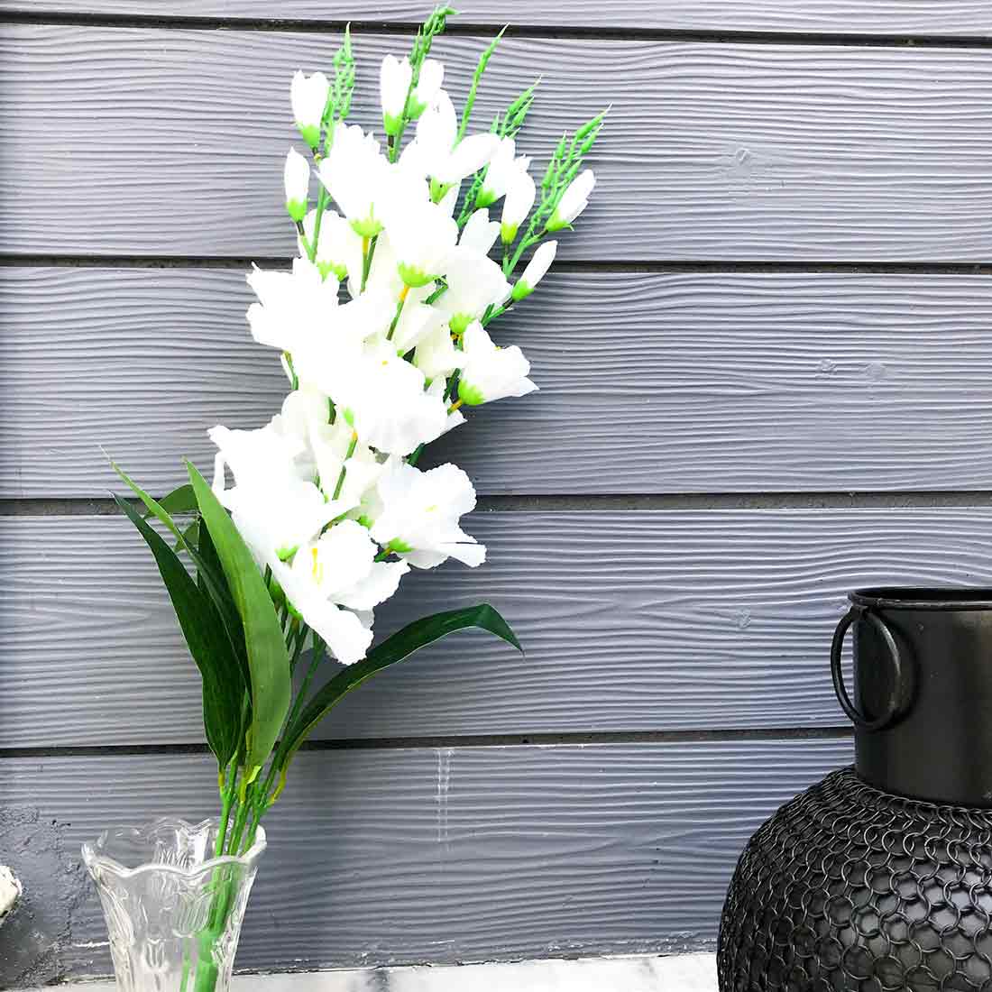 White Artificial Flower Bouquet -For Home Decoration - ApkaMart