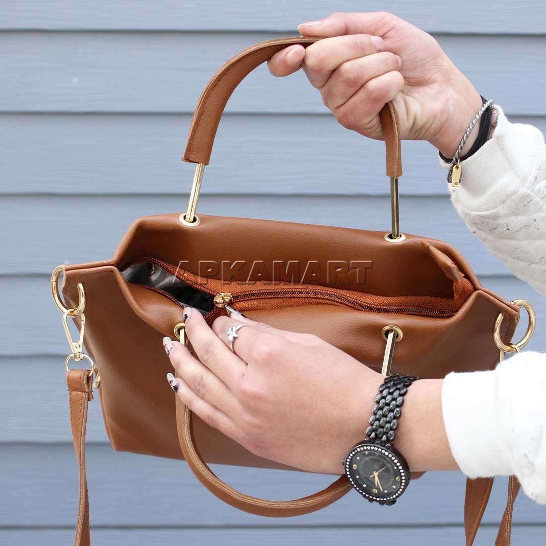apkamart women s style handbag 8 inch 14458021249120