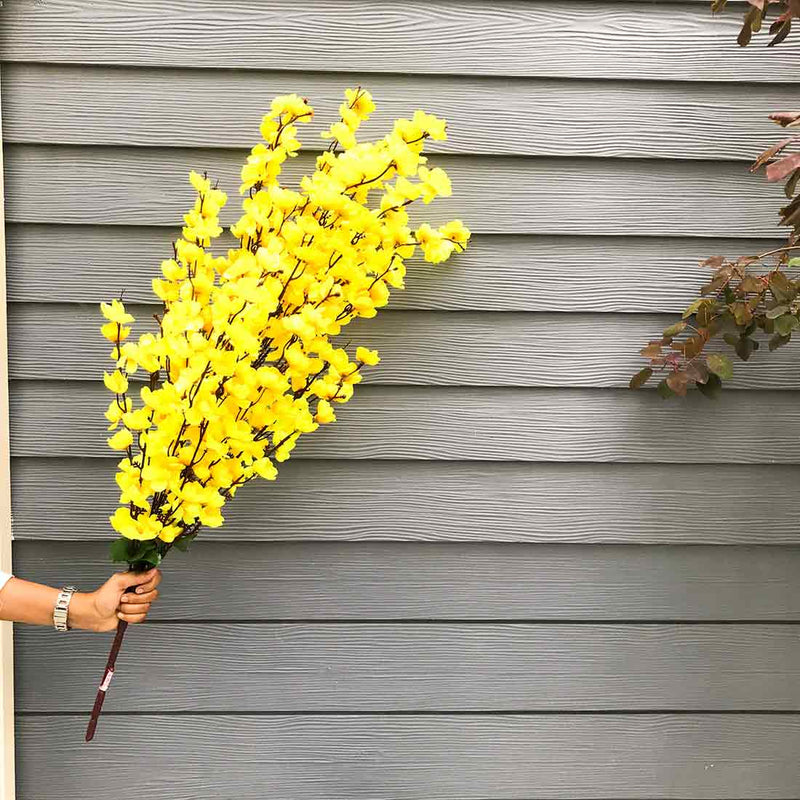 Artificial Flowers - Yellow Flower - For Table & Home Décor - ApkaMart