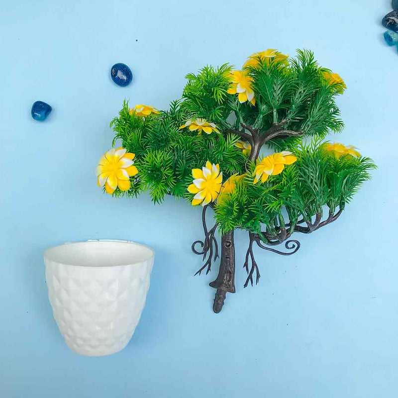 Artificial Potted Plants - Yellow Flowers - For Home & Office Decor - ApkaMart