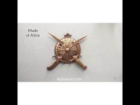 Dhal Talwar Wall Hanging | Royal Sword & Shield Showpiece - For Home & Wall Decor - 9 Inch - Apkamart #Style_Pack of 1