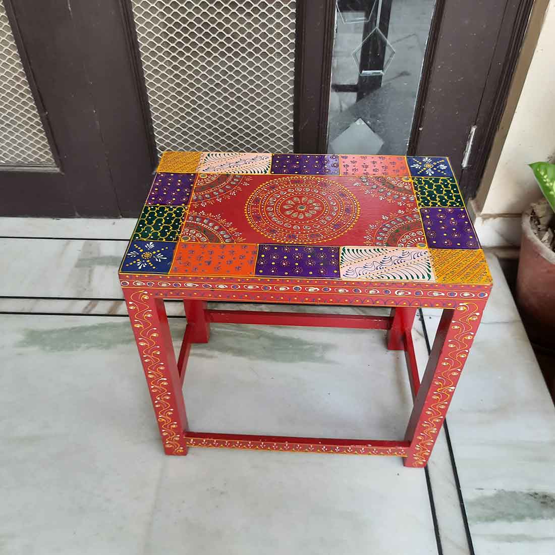 Corner Table | End Tables for Living Room - for  Interiors Decor - Set of 3 - ApkaMart